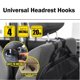 thumbnail image 3 of Universal Headrest Hooks - Set of 4 RYDZ NV-07987, 3 of 6