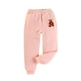 thumbnail image 3 of Sentuca Girls Sweatpants Size 11 Years, Fleece Warm Sweat Pants Elastic Waist Cute Casual Sweatpants for Kids Clothes, 3 of 7
