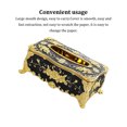 thumbnail image 4 of Home Rectangular Tissue Paper Box modern bedroom Case Holder Cover Black Golden, 4 of 8