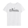 thumbnail image 1 of Camiseta básica para mujer, cómoda y clásica, con cuello redondo, para acampar, viajes de trabajo M, 1 of 8