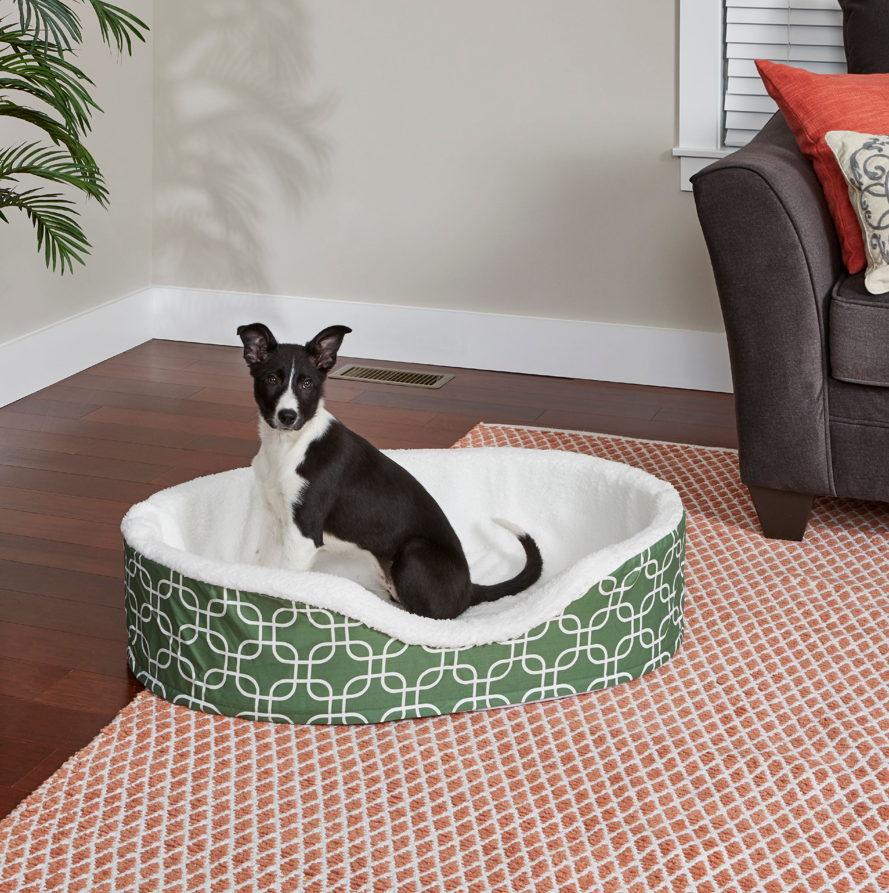 MidWest Homes for Pets QuiteTime Teflon Nesting Dog/Cat Pet Bed, Green, 36 in