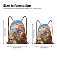 thumbnail image 2 of Balery Vibrant Field Of Blossoms Pattern Drawstring Backpack Bag Sport Gym Sackpack Cinch Bags Pattern Drawstring Backpack Bag Sport Gym Sackpack Cinch Bags -Medium, 2 of 6