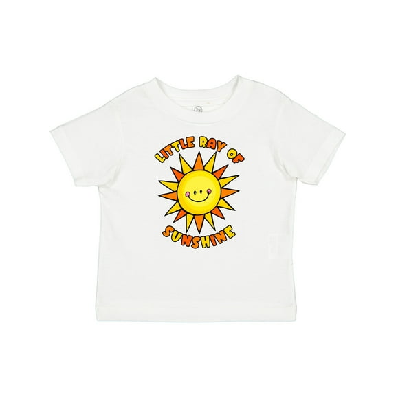 Inktastic Little Ray of Sunshine Cute Smiling Yellow and Orange Sun Boys or Girls Baby T-Shirt