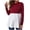 Wine, variant on Women Long Sleeve Maternity Shirts Summer Colorblock Round Neck Nursing Tops Loose Fit Comfy Pregnancy Clothes for Breastfeeding