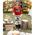 thumbnail image 3 of LazyOne Warm Long-Sleeve PJ Sets for Girls and Boys, Light Grey Happy Camper, Funny Animal Kids' Pajama Sets, 3 of 4