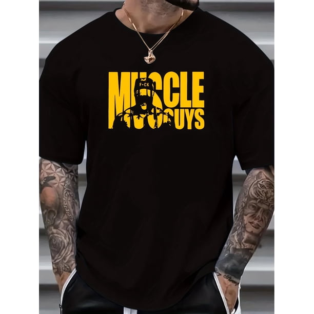 Ropa, camiseta casual de manga corta con estampado de letras para hombre, transpirable y cómoda, camisetas de verano para hombre, camisetas de ocio.