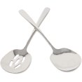 thumbnail image 3 of 2PCS Stainless Steel Serving Spoons Large Buffet Banquet Spoons Dishwasher Safe Serving Utensils for Cooking, Mixing and Serving (1 Serving Spoon+1 Slotted Spoons) (9.7 Inch), 3 of 7
