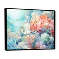 thumbnail image 2 of Designart "Submerged Coral Orchestra Ii I" Coastal Coral Under Water Floater Framed Canvas Wall Art, 2 of 5