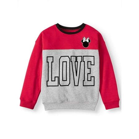 Minnie Mouse Love Colorblock Fleece Sweatshirt (Little Girls & Big Girls)