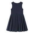 thumbnail image 3 of Preppy Dresses for Girls Back to School Uniform Pleated Jumper Dress Sleeveless Casual Girl's Fashion, Navy, 11-12 Years, 3 of 7