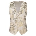 thumbnail image 1 of LOVZFMLL Jackets for Men Man Pockets Button Large Size Western Suit Waistcoat, 1 of 2