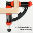 thumbnail image 4 of Fast Adjustable Corner Clamp, TPR Protective Pad Clear Scale Multi Angle Corner Clamp 90 Right Angle Fixing Quick Locking Multifunctional  for DIY, 4 of 7
