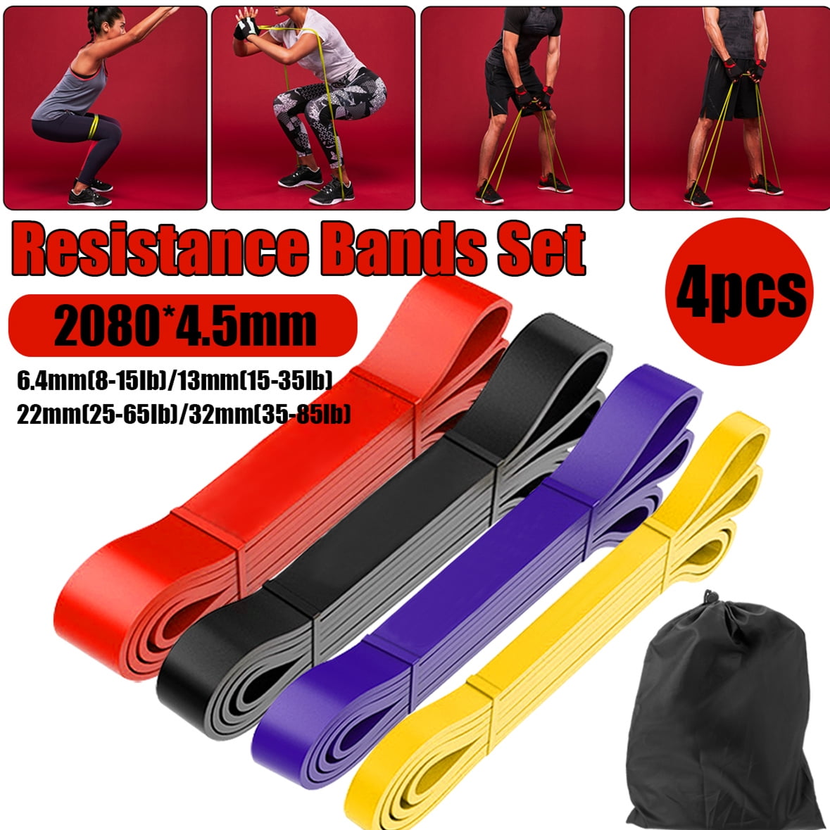 Fitness Resistance Bands Pull Up Bands Workout Bands Powerlifting Bands