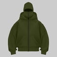 thumbnail image 2 of LiJinLong Balaclava Hoodie Zipper Unisex Thermal Insulated Wind Resistant for Snowboarding Skiing Hiking in Extreme Cold Outdoor Adventure Jacket S-XXL, 2 of 6
