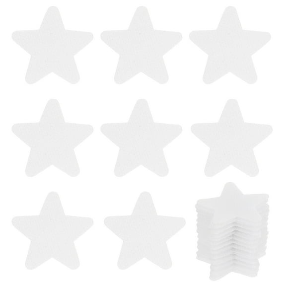 Uxcell 1.6 Inch Carpet Spot Markers 35Pcs Star Floor Dots Markers Carpet Spots for Teacher Classroom Decoration, White