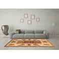thumbnail image 3 of Ahgly Company Indoor Square Abstract Brown Modern Area Rugs, 4' Square, 3 of 4