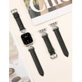 thumbnail image 4 of TOYOUTHS Slim Leather Compatible with Apple Watch Band for Women 38/40/41/42/44/45/46/49mm , Premium Leather Strap with A-Shape Metal Buckle for iWatch Series 10 9 8 7 6 5 4 3 2 1 SE Ultra 1/2, 4 of 6