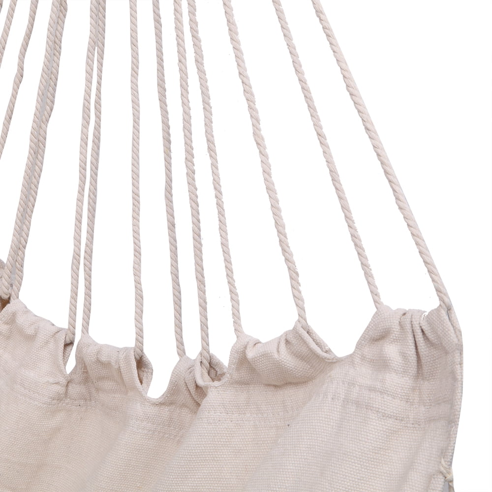 Zimtown Hammock Chair Swing with  2 Cushions - Beige