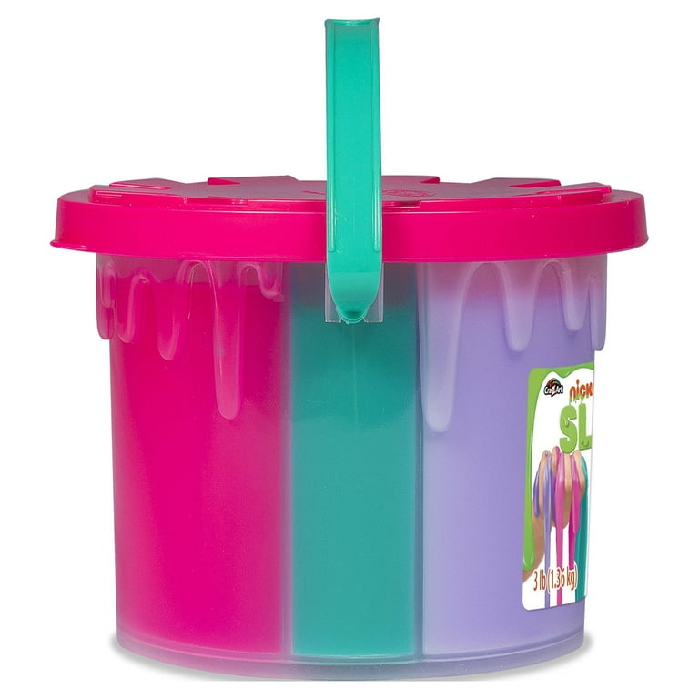 Cra-Z-Art Nickelodeon Slime 3lb Tri-Color Bucket with 3 Colors in