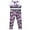 Pink, variant on iiniim Big Girls 2PCS Sports Outfit Camouflage Printed Crop Top with Leggings Gymnastic