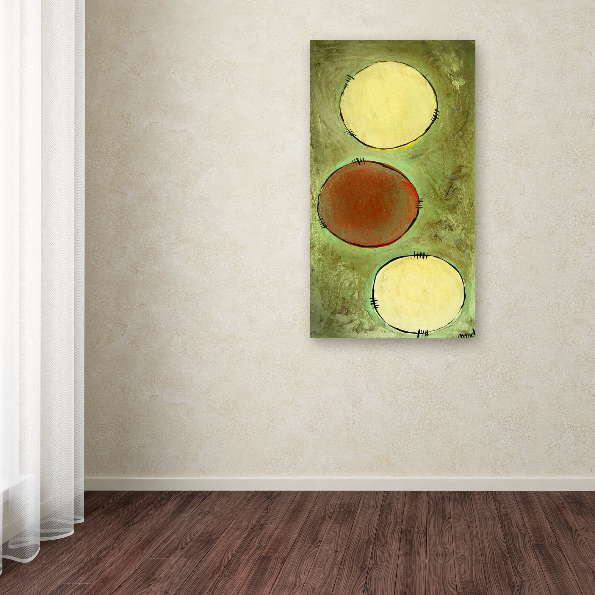Trademark Fine Art "Circle Abstract" Canvas Art by Nicole Dietz