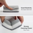 thumbnail image 3 of Homgeek 20PC Sponge Dishwashing Wipe Household Double Sided Pot Brush Kitchen Housework Cleaning Rounded Three Layer Sponge Scouring Pad, 3 of 7