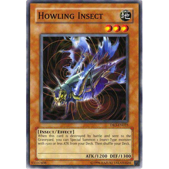 YuGiOh Dark Revelation 3 Common Howling Insect DR3-EN025
