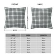 thumbnail image 4 of YFYANG Square Decorative Throw Pillow Case (Without Pillow Insert), Grey Abstract Watercolor Plaid Bedroom Sofa Car Cushion Cover, 24"x24", 4 of 9