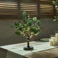 thumbnail image 3 of Hairui Lighted Eucalyptus Bonsai Tree 50 Fairy Lights with Timer Battery Operated or USB Plug in for Home Decor, 3 of 4