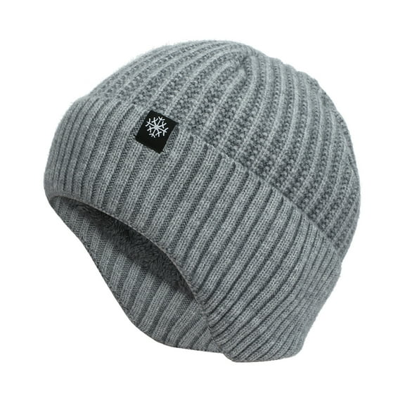 ZestMode Hats, Winter Hats for Warm Thermal Fleece Lined, Thick Knit Fashion Cap for Guys Hat Warm Knit Hats Soft Stretch Thick Cute Knitted Cap For Cold Weather Letter Hats