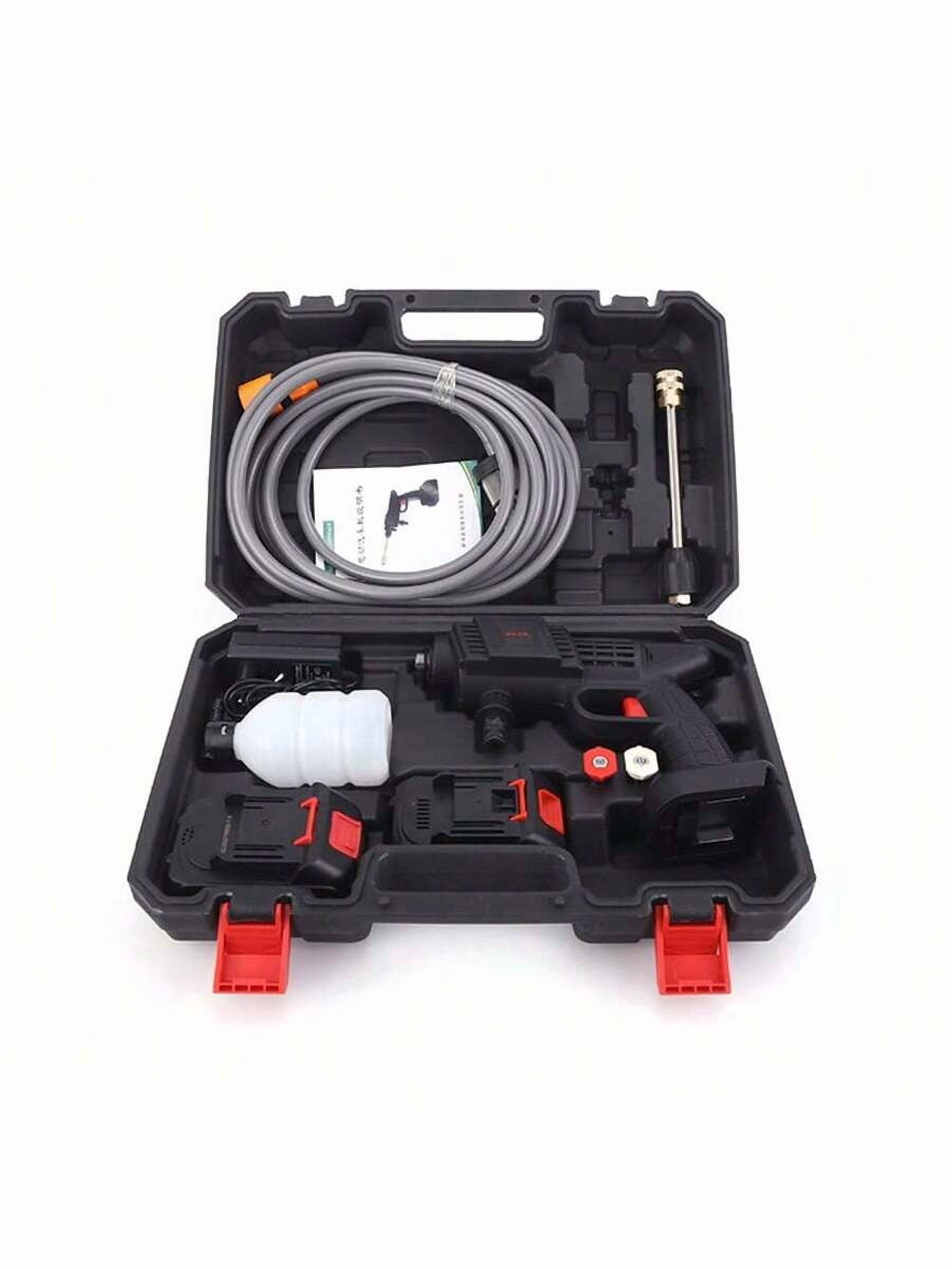 [Rechargeable Electric Cleaning Tool] Cordless High-Pressure Car Washer Gun- Portable Rechargeable Electric Cleaning Tool With 435PSI Water Gun, Foam Cannon
