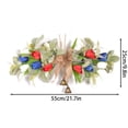 thumbnail image 3 of Independence Day Faux Tulips Wreath Door Hanging Doorway Decoration, 3 of 9