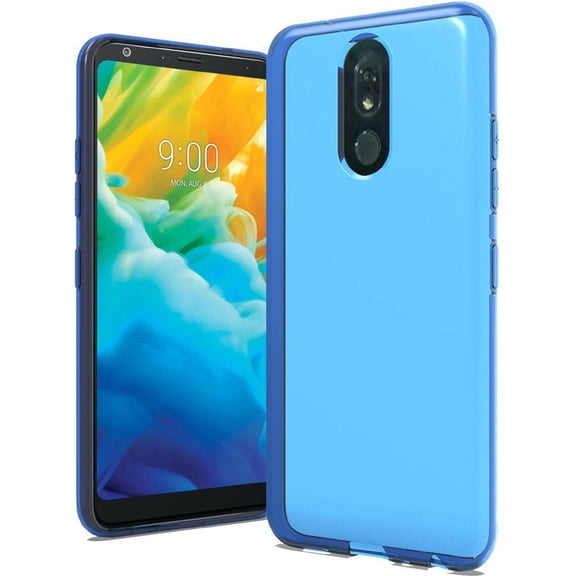 GSA Crystal Transparent TPU Candy Case For LG Stylo 5 - Blue
