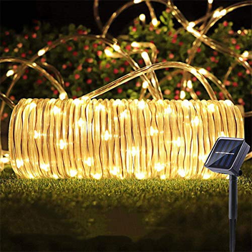 LED Silicon Rope String Light Remote Waterproof 8 Modes Outdoor Garden Wedding 
