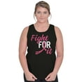 thumbnail image 4 of Fight For It Breast Cancer Aware Pink Womens Plus Size Graphic Tank Top Brisco Brands 2X, 4 of 5