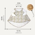 thumbnail image 3 of Homellea Porch Goose Outfits, Summer Straw Hat Floral Dress Set for 23" Cement/Plastic Lawn Goose, Holiday Yard Garden Decoration, 3 of 9