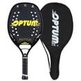 thumbnail image 1 of BATTLE 12K Carbon Fiber Rough Surface Beach Tennis Racket With Cover Bag A, 1 of 5