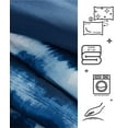 thumbnail image 3 of Urban Shop 3-Piece Tie Dye Navy Comforter Set, Queen, 3 of 5