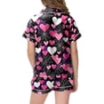 thumbnail image 5 of KPOPLK Halloween Pajamas Sets for Girls 2T-13T Short Sleeve Button Down Shirt and Elastic Waist Shorts Jammies Teen Girl 2 Piece Pjs,Size 2-3 Years, 5 of 5