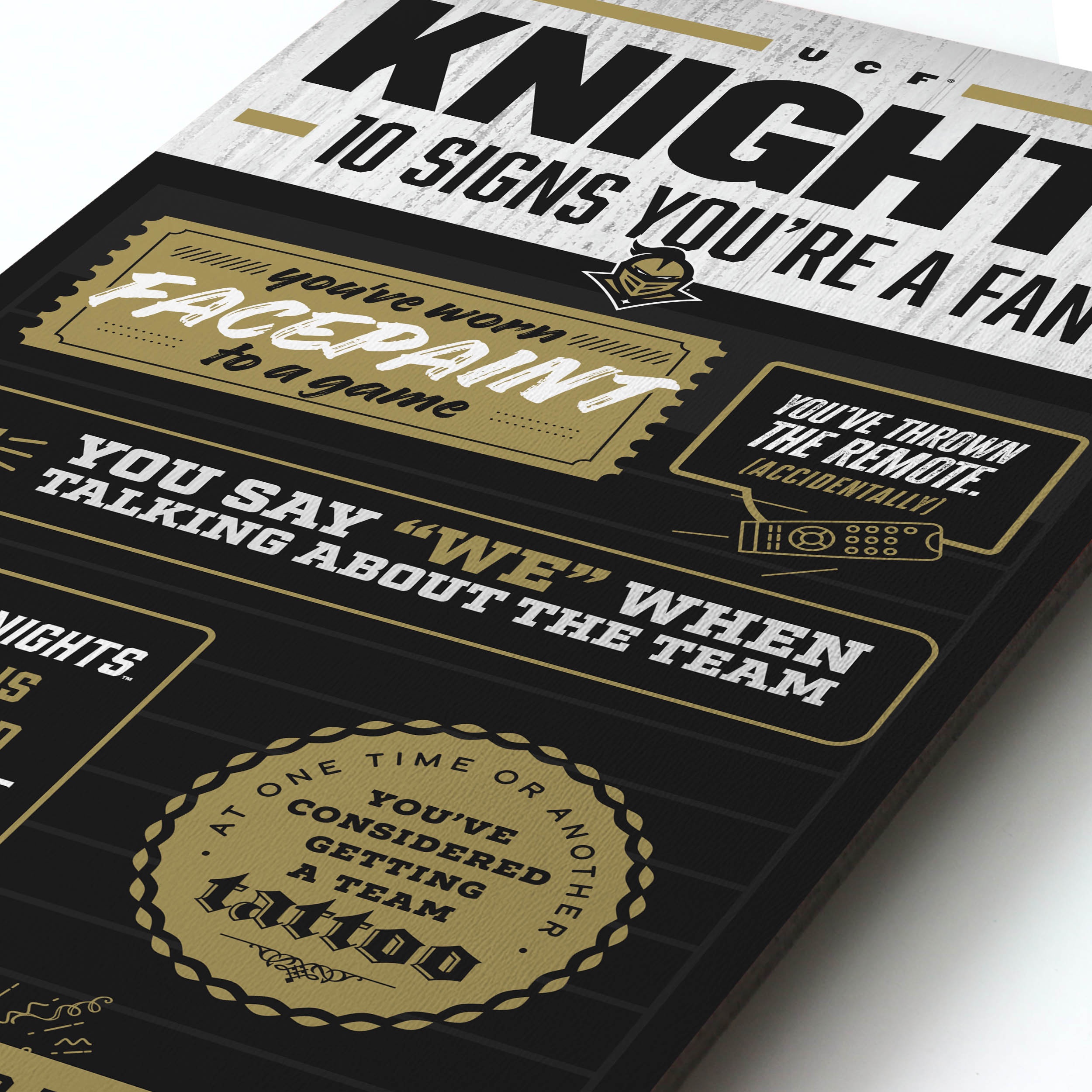 YouTheFan NCAA Central Florida Knights 3D Top 10 Wall Art