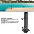 thumbnail image 4 of Base Para Paragüero, Construcción Robusta De Acero Al Carbono, Soporte Para Sombrilla Para Patio De Alta Estabilidad, Fácil Instalación Para Exteriores Para Césped, 4 of 7