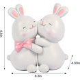 thumbnail image 5 of Cute Rabbit Bookends,Decorative Bookends, Cute Bookends,Book Ends for Shelves,Book Ends for Kids Rooms, Kids Bookends can accommodate 1 to 4 Books(White), 5 of 7