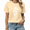 1-Apricot, variant on Women I'm Fine Drowning Skeleton Thumbs Up Water Ripple Funny Meme Short Sleeve Blue Tops