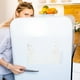 thumbnail image 4 of GOOHOCHY Estante de acrílico transparente con ventosa para puerta de refrigerador, organizador de 5 compartimentos para ahorrar espacio en el refrigerador, ideal para café instantáneo., 4 of 8