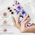 thumbnail image 2 of Allytechgroup Galaxy S23 FE Case, 2024 Trendy Floral Series TPU Slim Back Cover Shell Shockproof Anti-Scratch Phone Case for Samsung Galaxy S23 FE, Lilac, 2 of 5
