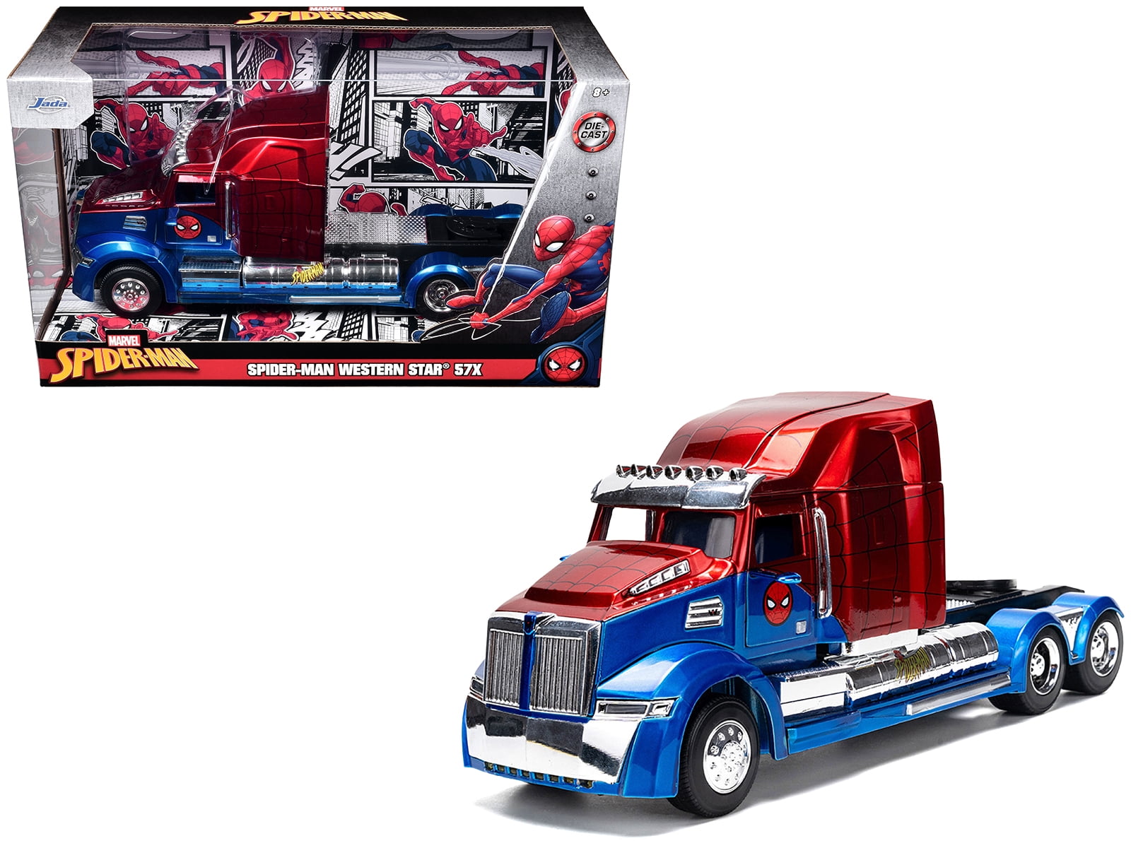 Jada Spider-Man Western Star 5700 XE Big Rig - Die-Cast Vehicle