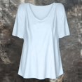 thumbnail image 7 of V Neck T Shirts for Women V Neck Short Sleeve Pullover with Relaxed Basic Fit for Travel Commutes and Casual Days Loose Fit Tees Blouses, 7 of 7
