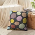thumbnail image 4 of LALILO Throw Pillow Covers Colorful Black Polka Backdrop Black Cushion Cover 18" x 18", 1939 Pack, 4 of 6