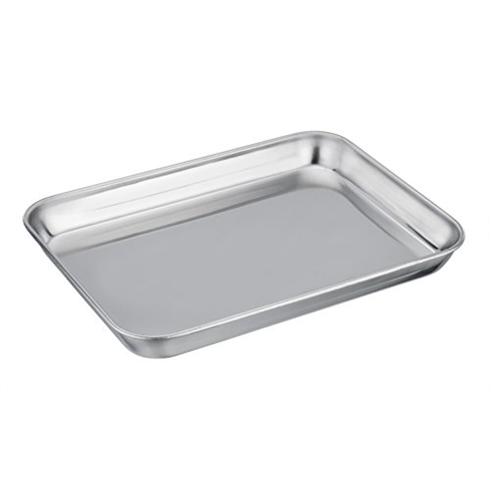 TeamFar Pure Stainless Steel Toaster Oven Pan Tray Ovenware, 7''x9''x1