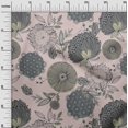 thumbnail image 3 of oneOone Polyester Spandex Dusty Pink Fabric Asian Floral Craft Projects Decor Fabric Printed By The Yard 56 Inch Wide, 3 of 4